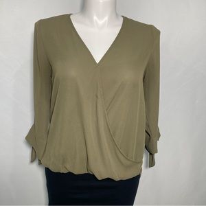 West Kei Olive Green Blouse